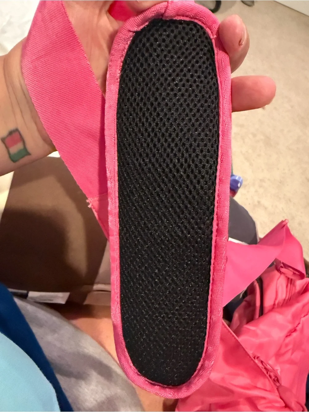 Puma Hot Pink Shoulder Bag with Black Logo many pockets in excellent condition